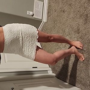 White Lace Skirt